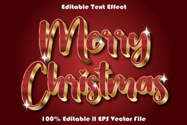 Merry Christmas Editable Text Effect