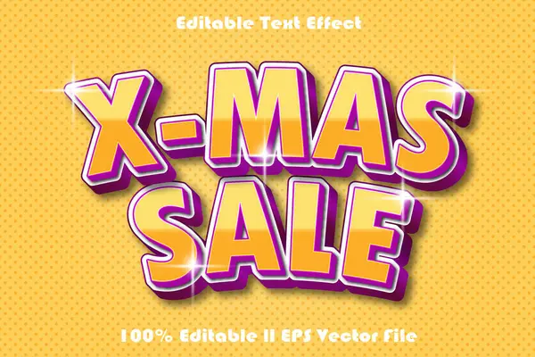 X-Mas Satışları Düzenlenebilir Metin Efekti