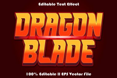Dragon Blade Düzenlenebilir Metin Efekti
