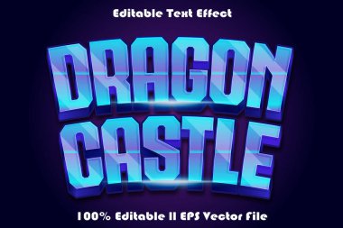 Dragon Castle Düzenlenebilir Metin Efekti