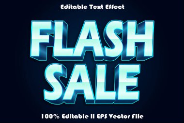 flash sale düzenlenebilir metin efekti