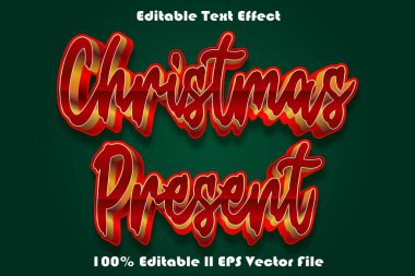 Noel Mevcut Düzenlenebilir Metin Efekti