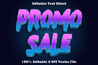 Tanıtım Satışı Düzenlenebilir Metin Efekti