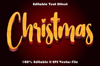 NOEL Düzenlenebilir Metin Efekti