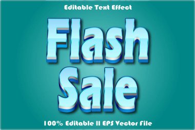 flash sale düzenlenebilir metin efekti