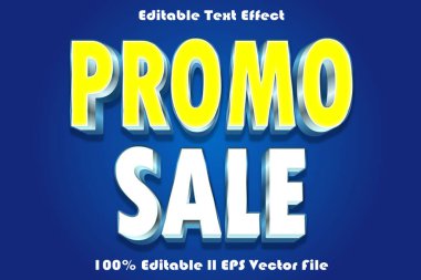 Tanıtım Satışı Düzenlenebilir Metin Efekti