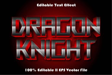 DRAGON Knights Düzenlenebilir metin efekti