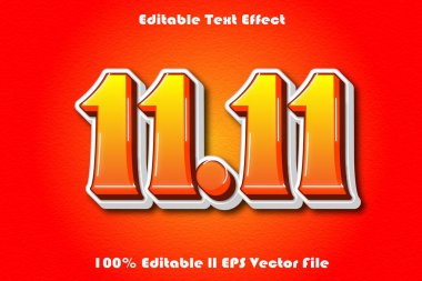 11.11 Düzenlenebilir Metin Efekti