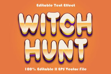 Cadı Avı Düzenlenebilir Metin Efekti