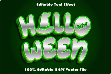 Cadılar Bayramı Düzenlenebilir Metin Efekti