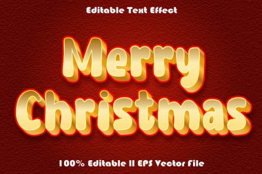 Merry Christmas Editable Text Effect