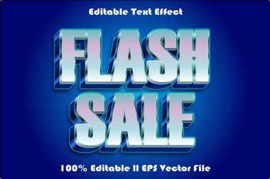 flash sale düzenlenebilir metin efekti