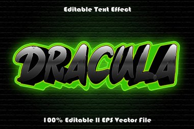 Drakula Düzenlenebilir Metin Efekti