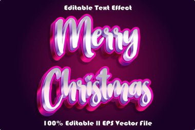 Merry Christmas Editable Text Effect