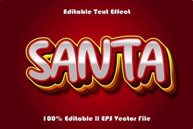 Santa Düzenlenebilir Metin Efekti