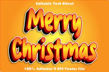 Merry Christmas Editable Text Effect