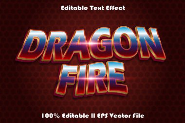 Ejderha Ateşi Düzenlenebilir Metin Efekti