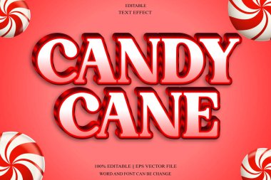 Şekerleme Çubuğu Düzenlenebilir Metin Efekti Gradyan Biçimi