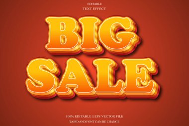 Büyük satış Metin Efekti Kabartma Gradyan Biçimi