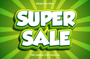 Süper İndirimli Metin Düzenleme Efekti 3B Kabartma Gradyan Biçimi