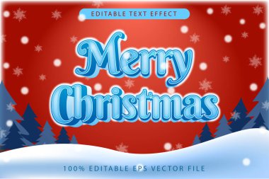 Merry Christmas Editable Text Effect