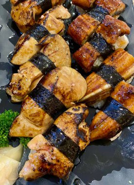 lezzetli suşi Close-Up