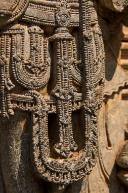 Stone carvings inside Chennakesava Temple, also referred to as Chennakeshava Temple and Keshava Temple, is a Vaishnava Hindu temple on the banks of River Kaveri at Somanathapura, Mysuru, Karnataka clipart