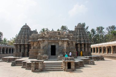 Somanathapura 'daki Chennakeshava Tapınağı kompleksinin içinde güzel oyulmuş bir tapınak kompleksi