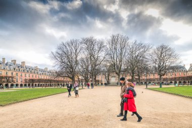 Vosgues Square (Place des Vosgues), Paris, France clipart