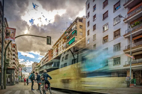 Şehir manzarası, Avenida de la Republica Arjantin, Seville, İspanya