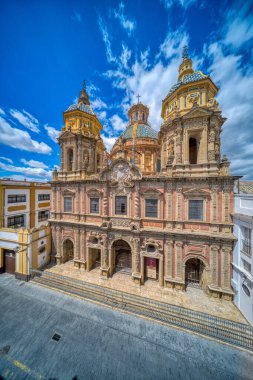 San Luis de los Franceses, Baroque church in Seville, Spain. clipart