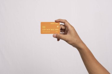 Beyaz arka planda el ele tutuşma kartı.