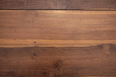 Ahşap Duvar kahverengi fon. Taze düğümlenmiş çam ağacından ahşap arka plan görüntüsü. Doğal desenli görünür doku.