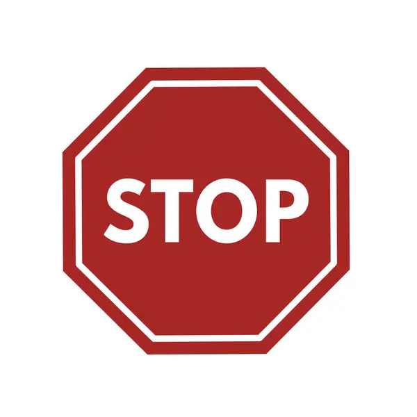 Dur işareti - vektör illüstrasyonu. Vektör illüstrasyonu