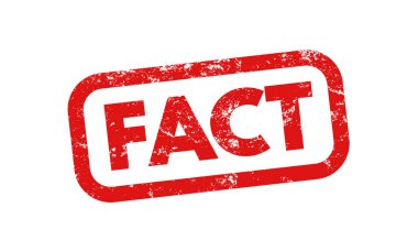 Grunge efektli gerçek işareti, kauçuk damga - vektör illüstrasyonu 