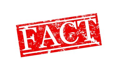 Grunge efektli gerçek işareti, kauçuk damga - vektör illüstrasyonu 