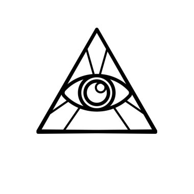 Takdir-i ilahi - toplam vektör simgesi. resimleme