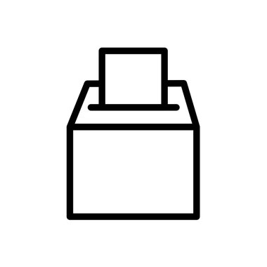 Oy sandığı - vektör simgesi. resimleme