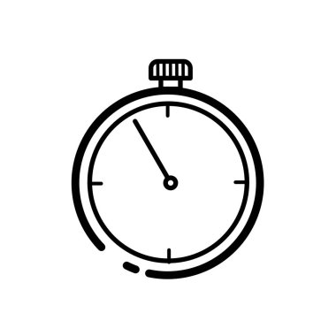 Dur-vektör simgesi. Vektör illüstrasyonu