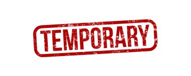 Grunge etkisi olan geçici kauçuk damga. Vektör illüstrasyonu