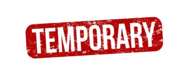 Grunge etkisi olan geçici kauçuk damga. Vektör illüstrasyonu