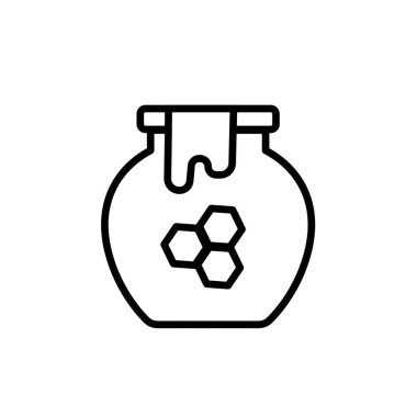 Bal küpü - vektör simgesi. Vektör illüstrasyonu