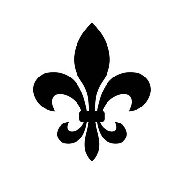Fleur de lis heraldik simgesi... vektör illüstrasyonu