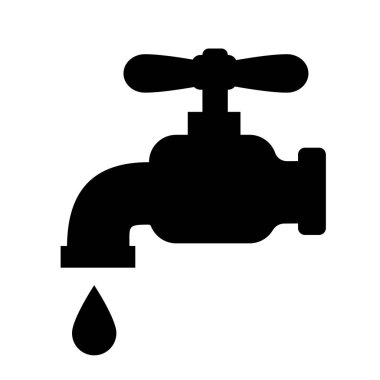 Musluk, vana - basit vektör simgesi. 