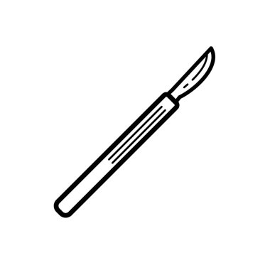 Neşter, ameliyat - basit vektör simgesi . 