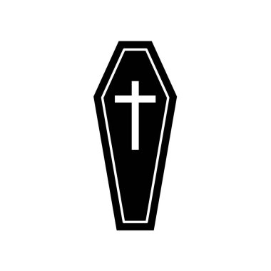 Çapraz vektör simgesi olan tabut .