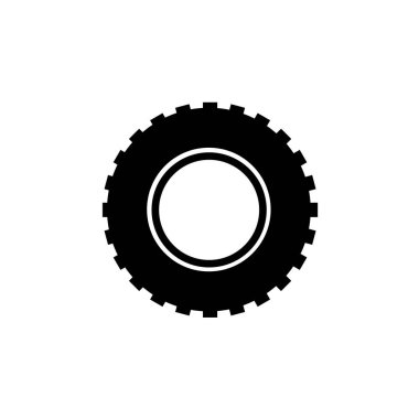 Lastik, tekerlek - vektör simgesi. Vektör illüstrasyonu