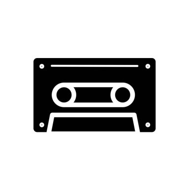 kaset - basit vektör simgesi. 