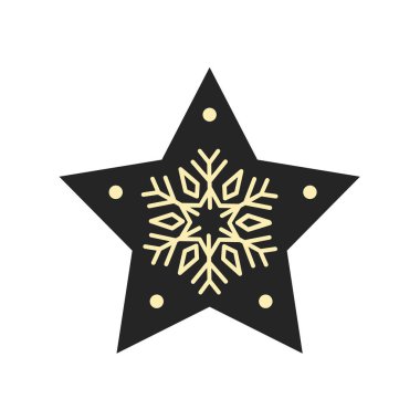  Noel yıldızı - basit vektör çizimleri 