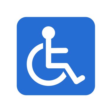  wheelchair disability - symbol pictogram, icon. Vector illustration clipart